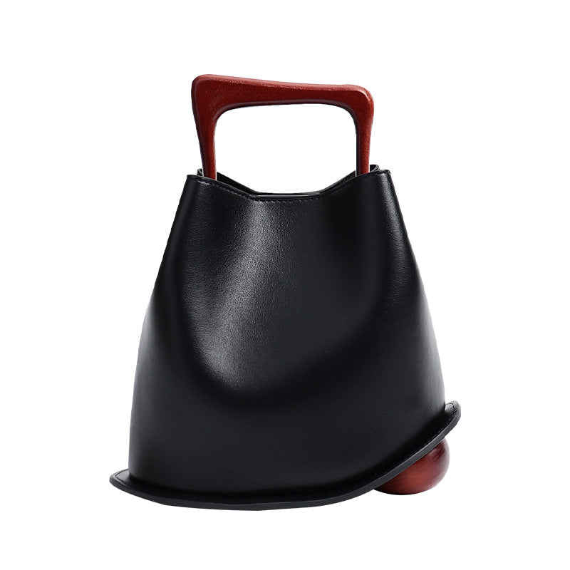 , wooden crossbody bag,