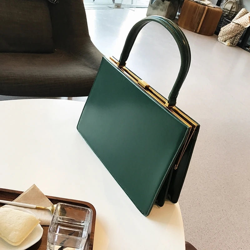 Vintage Large Capacity Luxury Pu Leather Satchel bag