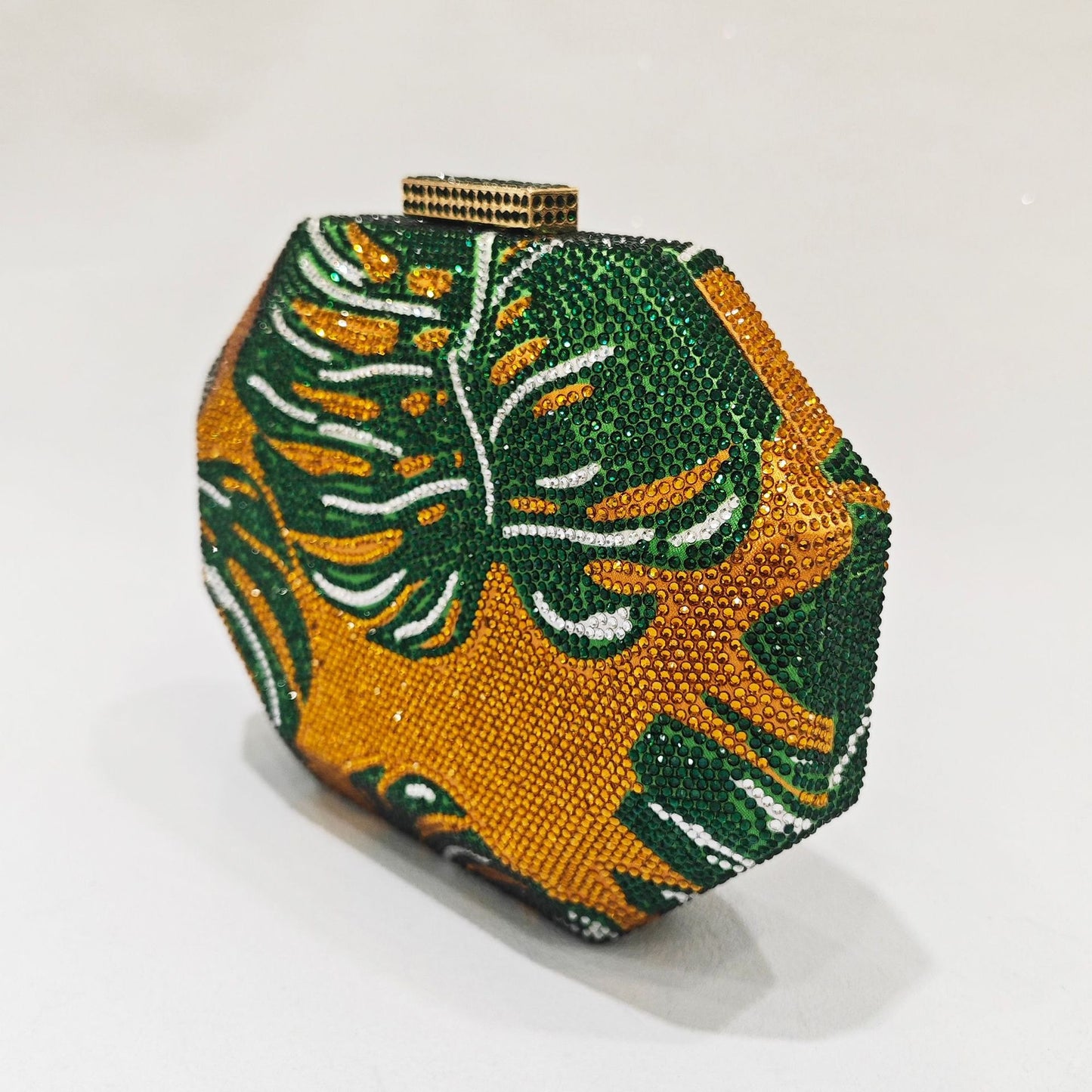 Green Leaf Hot Diamond evening bag