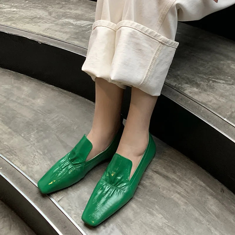 Leather Slip On loafer