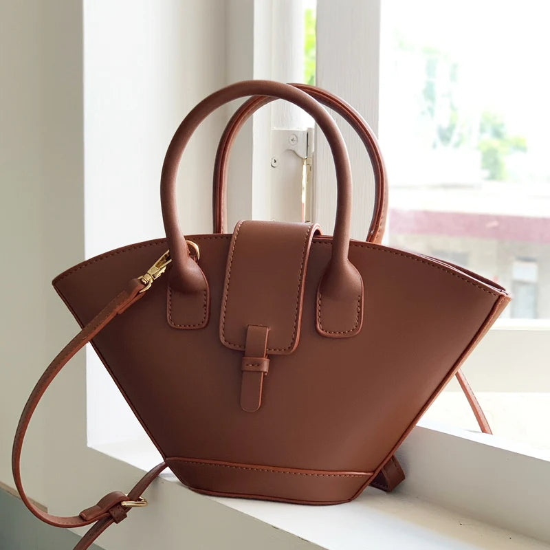 Vintage PU leather Shoulder Bag