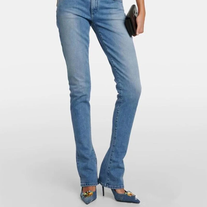 Denim High heel Pumps