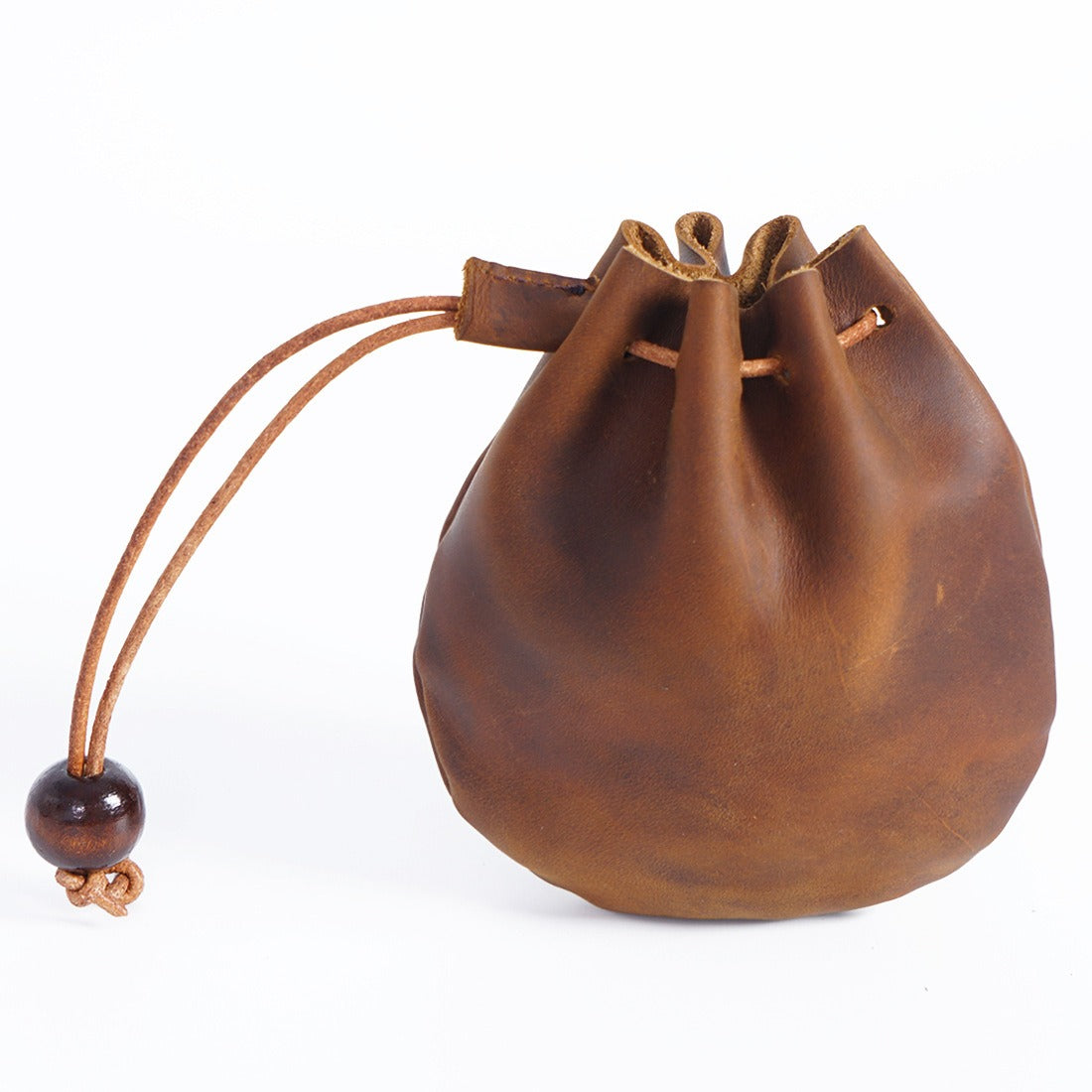 Genunie leather drawstring Vintage wallet