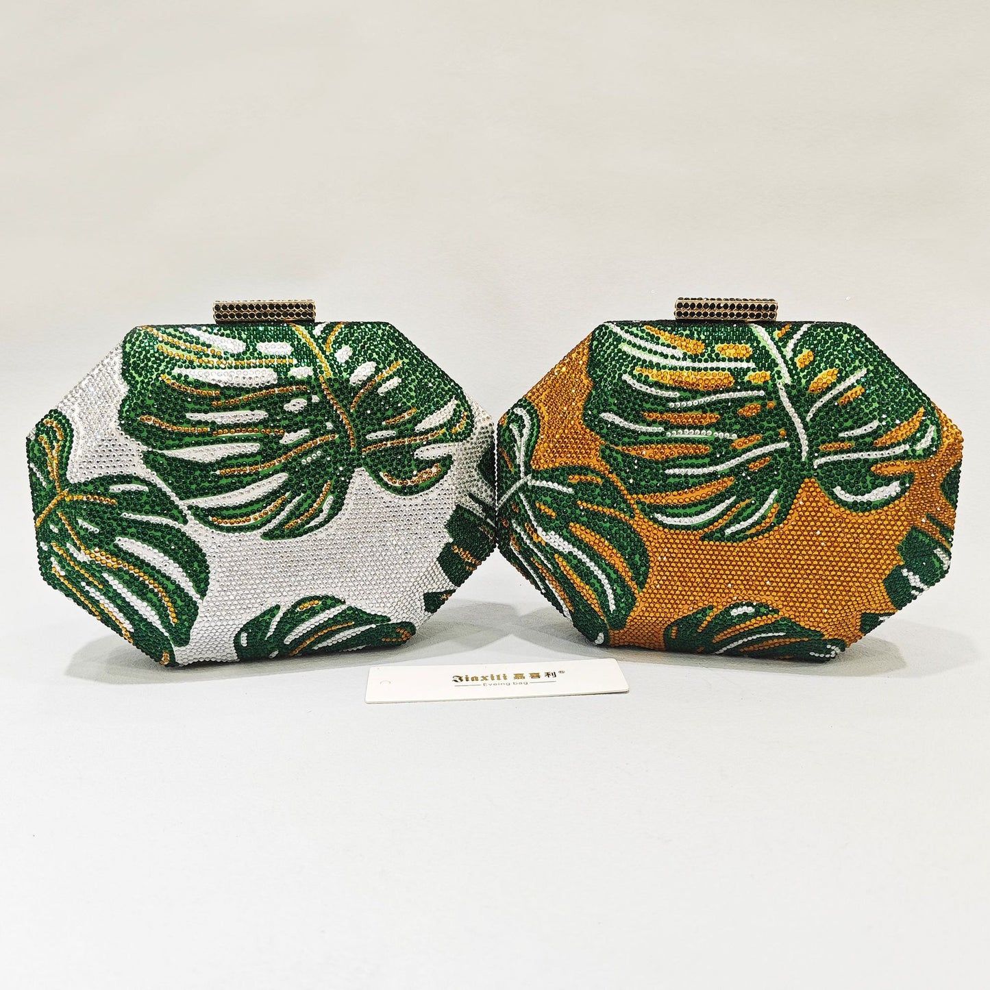 Green Leaf Hot Diamond evening bag