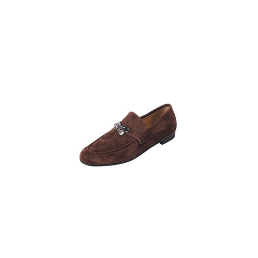 leather buckle loafer