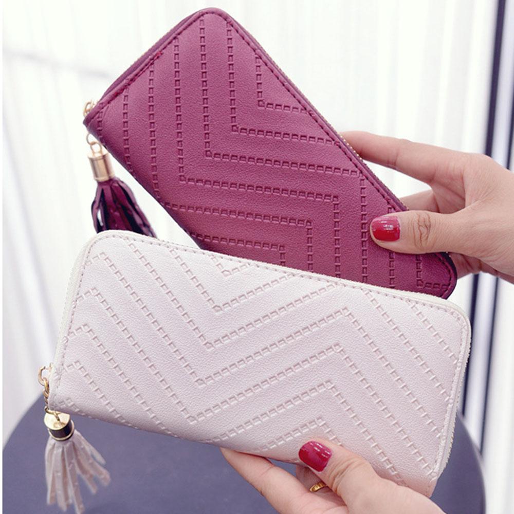 Leather Tassel Wallet