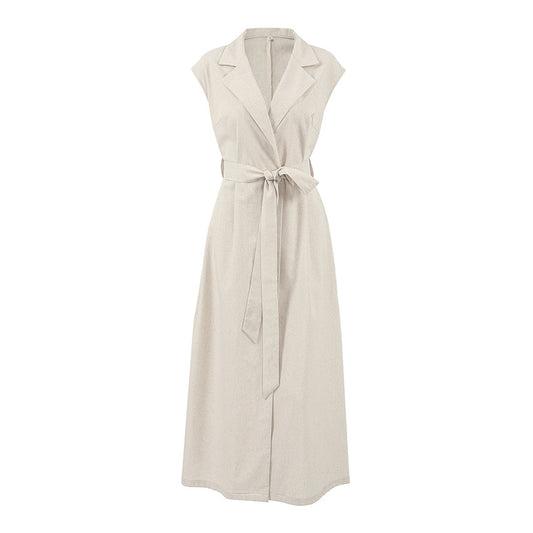 Blended Cotton and linen dress women