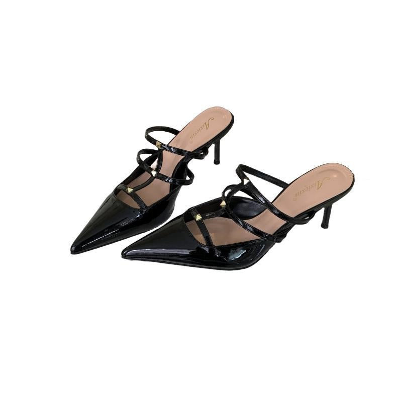 rivet strappy sandals