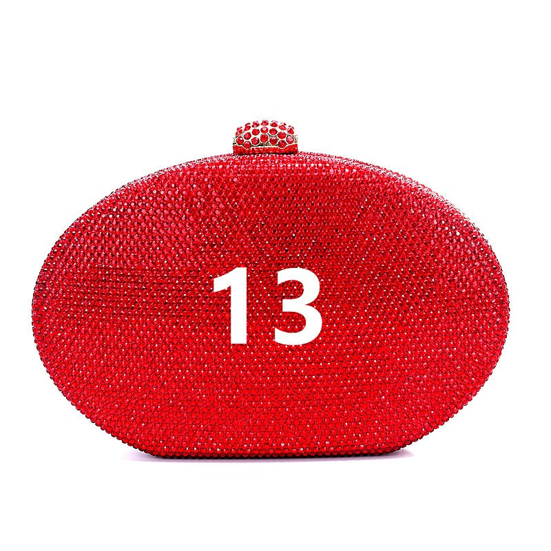 Crystal oval bag