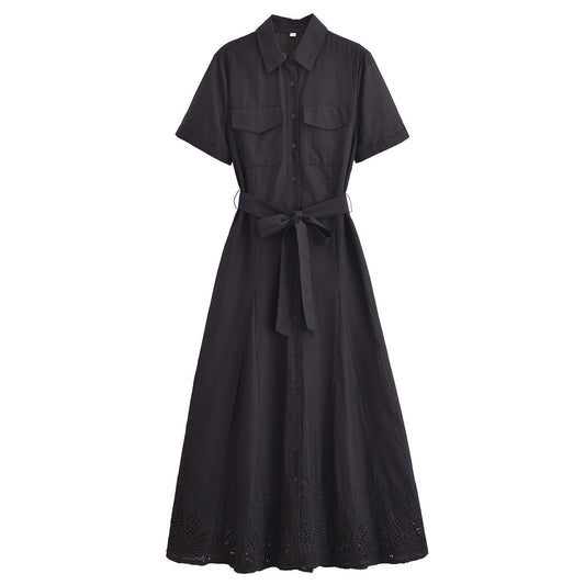 Pocket belted dress
