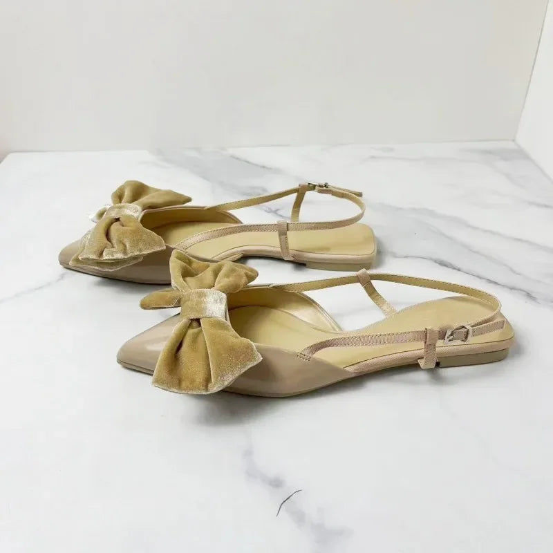 bow embellished  flats