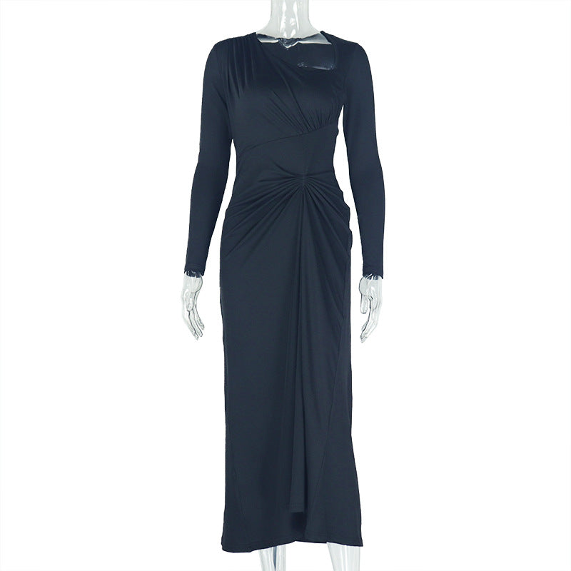 Elegant slanted dress