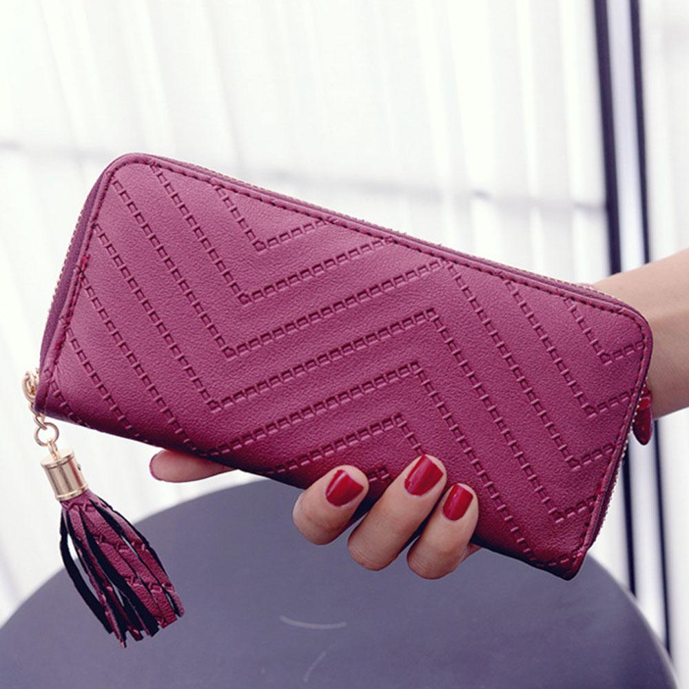 Leather Tassel Wallet