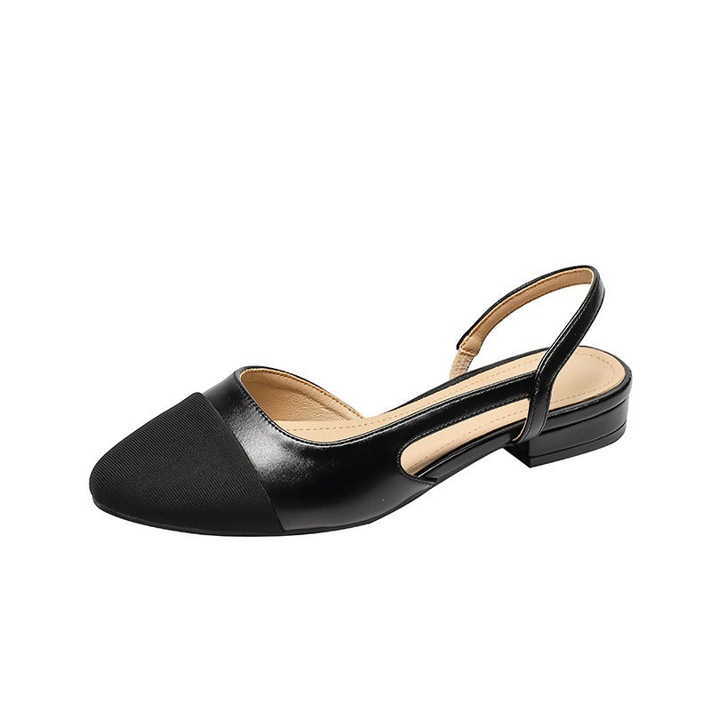 slingback round toe flats