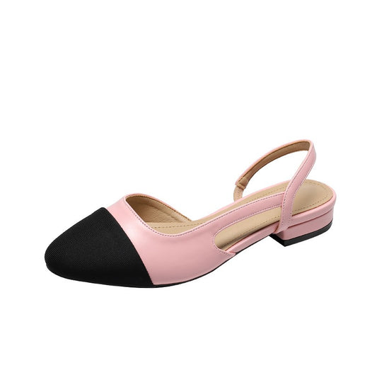 slingback round toe flats