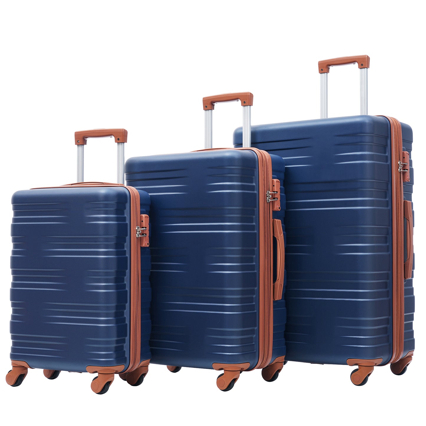 Hardshell Luggage Sets 3 Pcs Spinner Suitcase TSA Lock Lightweight
