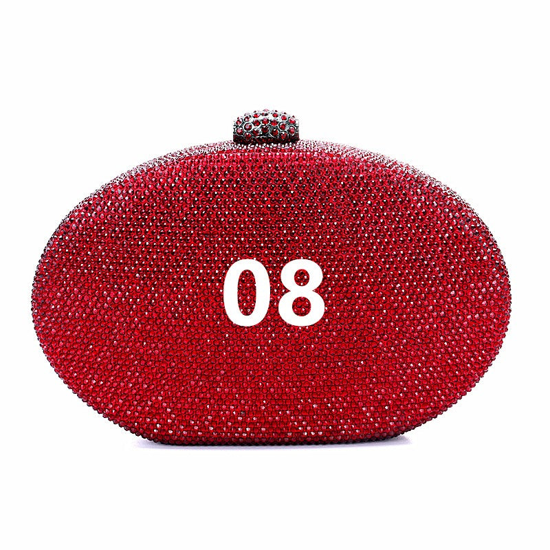 Crystal oval bag