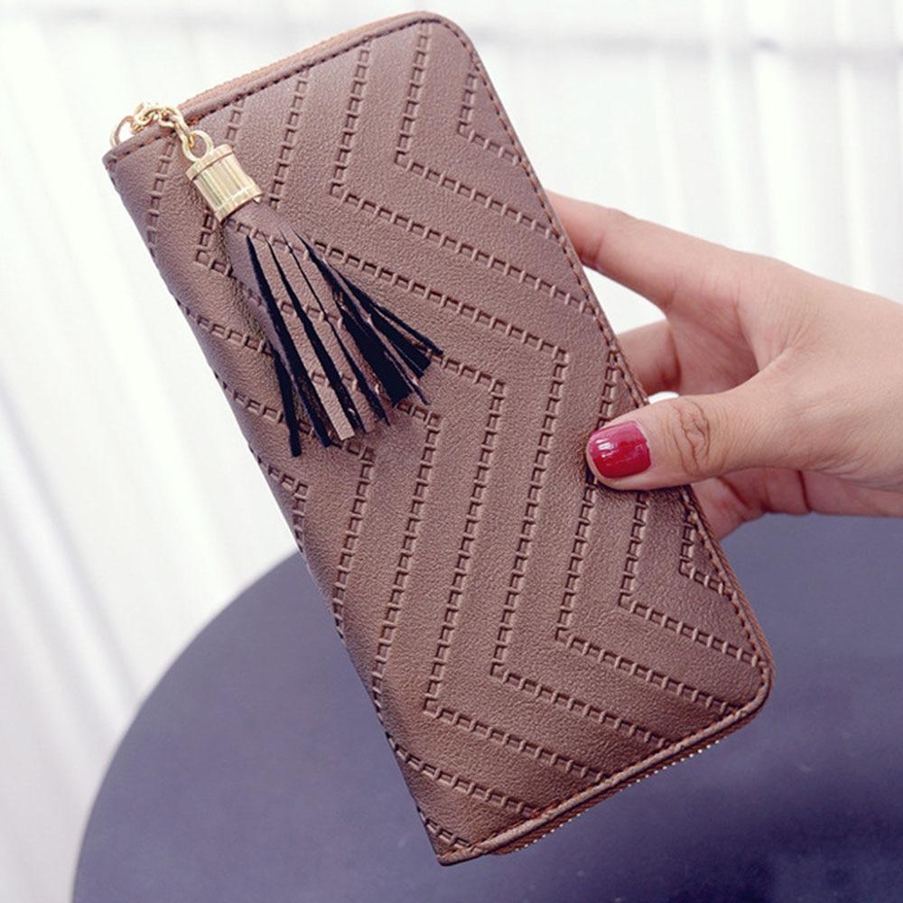 Leather Tassel Wallet
