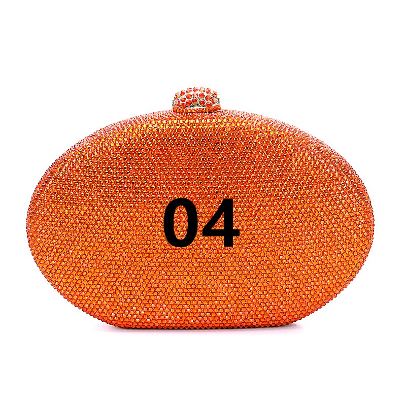 Crystal oval bag