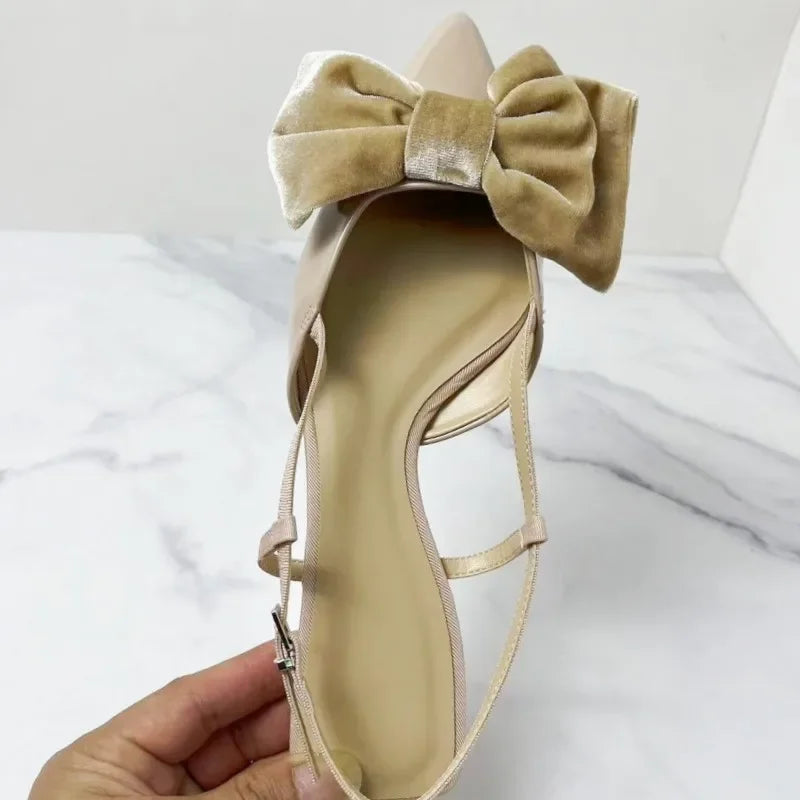 bow embellished  flats