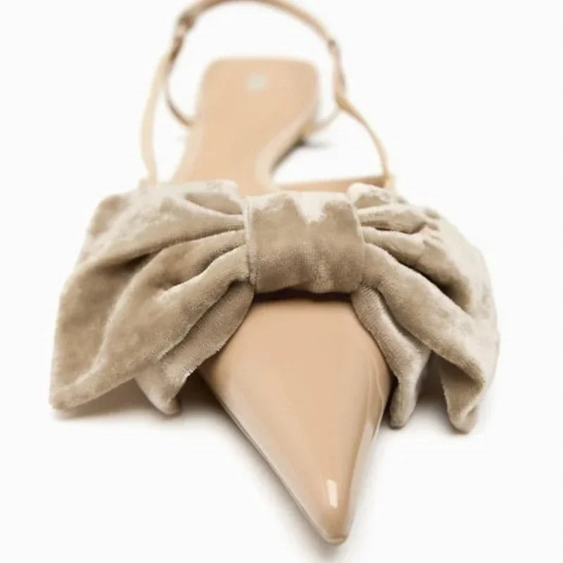 bow embellished  flats