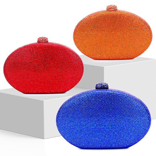 Crystal oval bag