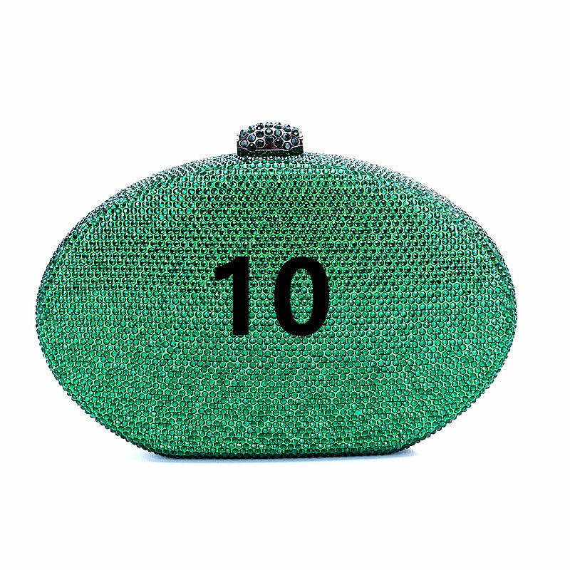 Crystal oval bag