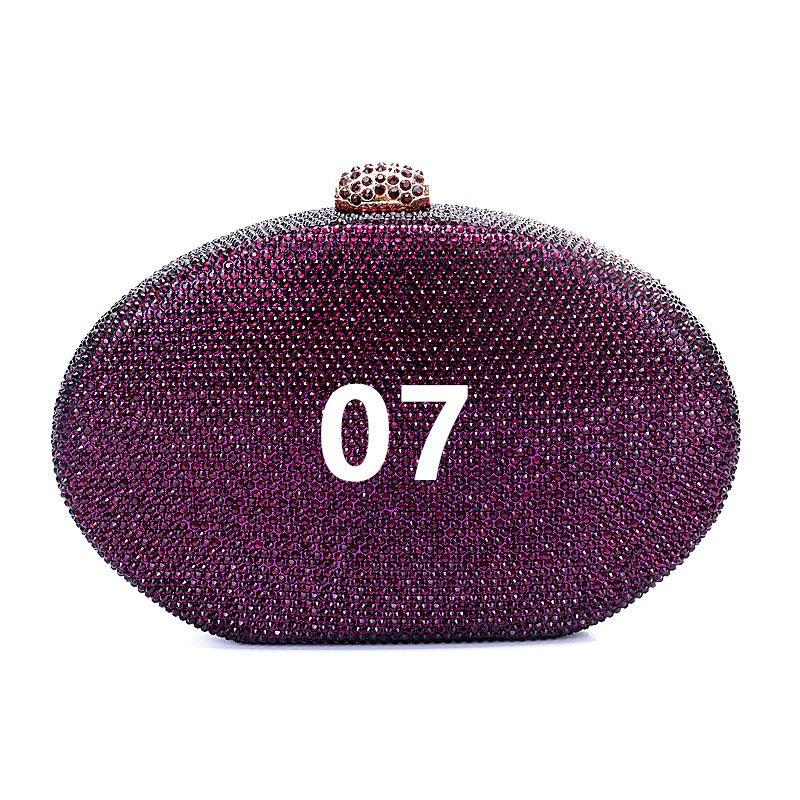 Crystal oval bag