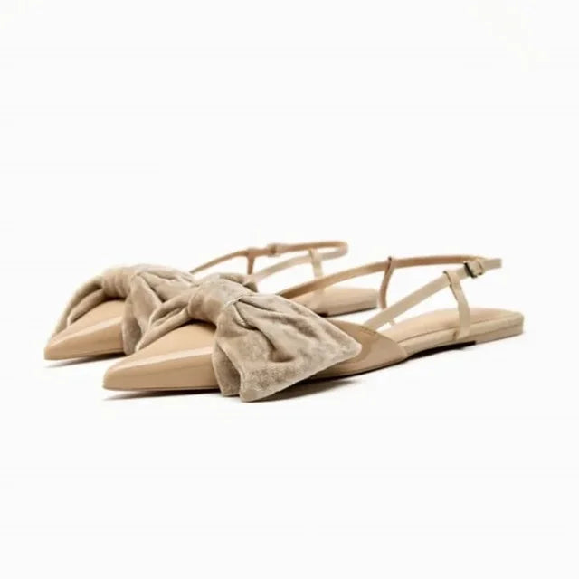 bow embellished  flats