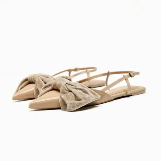 bow embellished  flats