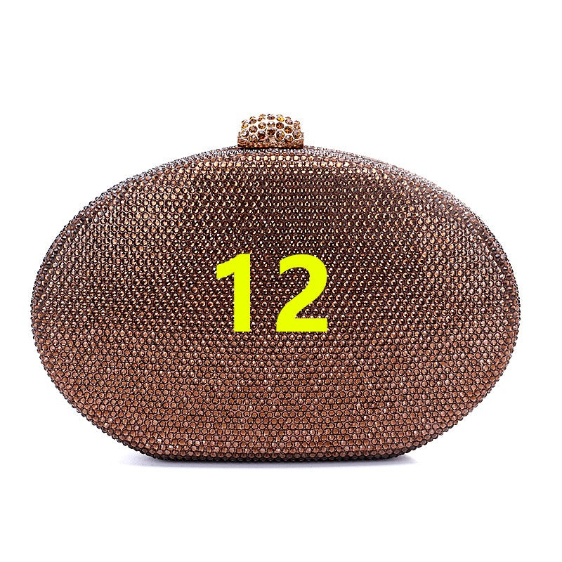 Crystal oval bag