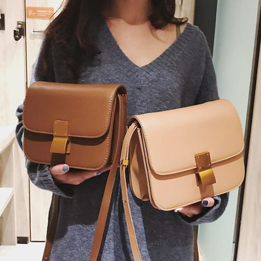 Square PU Leather shoulder bag