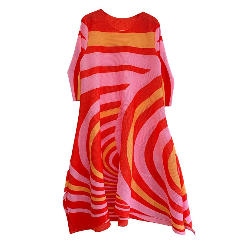 Oversized printed  A-line dress