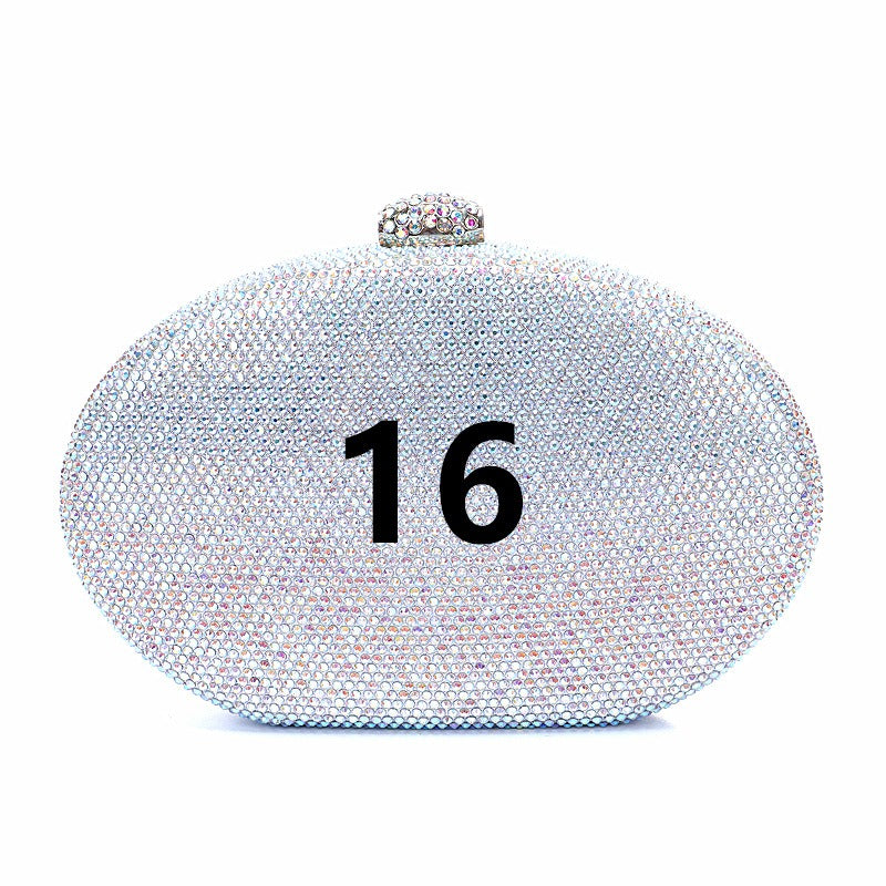Crystal oval bag