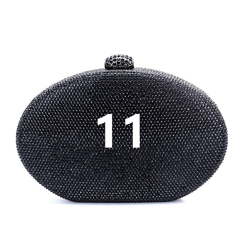 Crystal oval bag