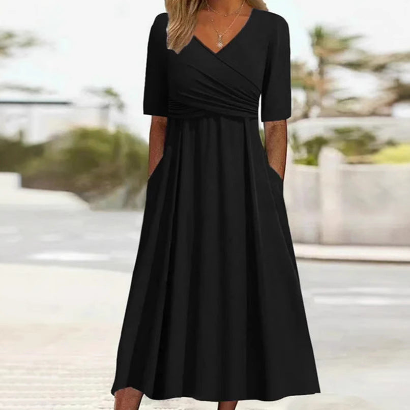 cross Front  dress