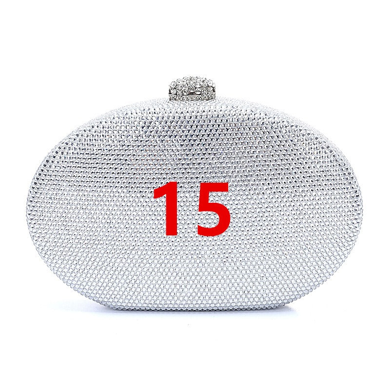 Crystal oval bag