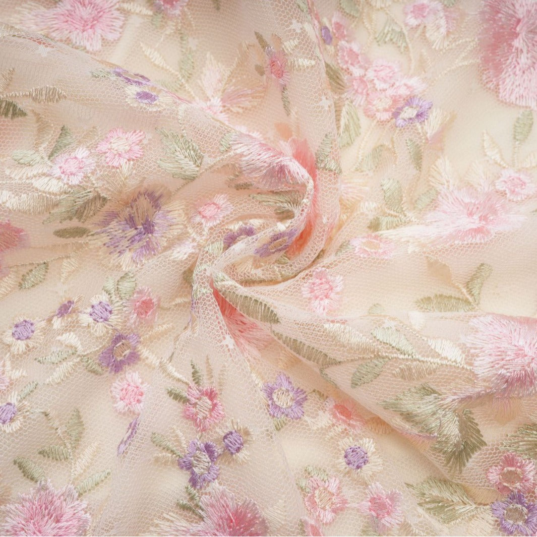 Dress Floral Mesh Skirt Dress