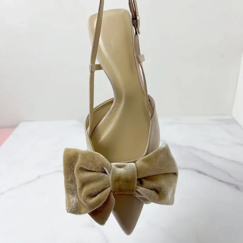 bow embellished  flats