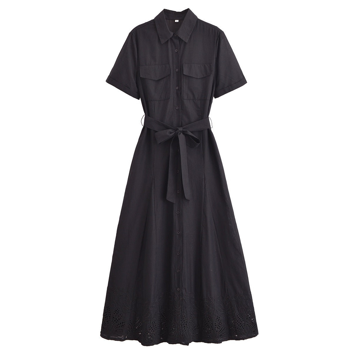 Pocket belted dress