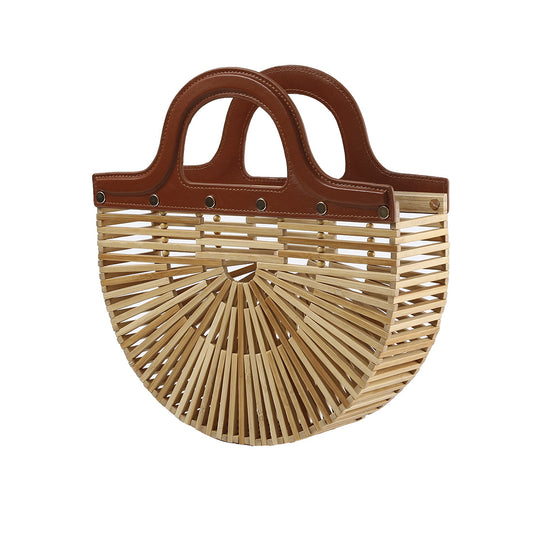 Handheld bamboo bag