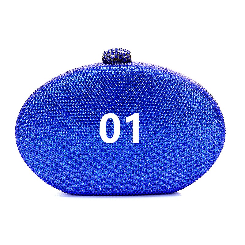 Crystal oval bag