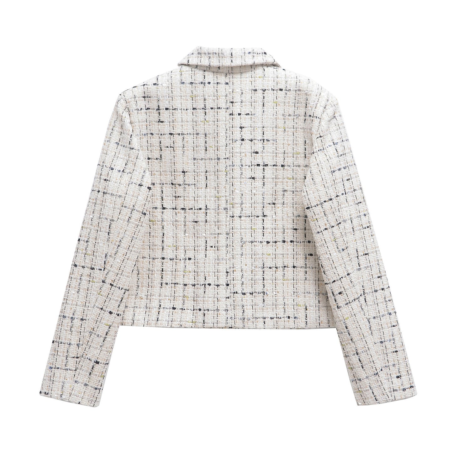 textured checkered  style jacket