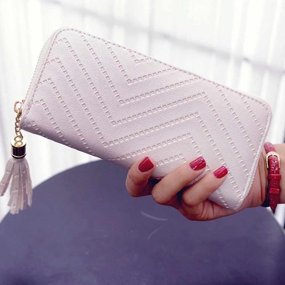 Leather Tassel Wallet