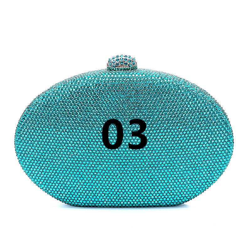 Crystal oval bag