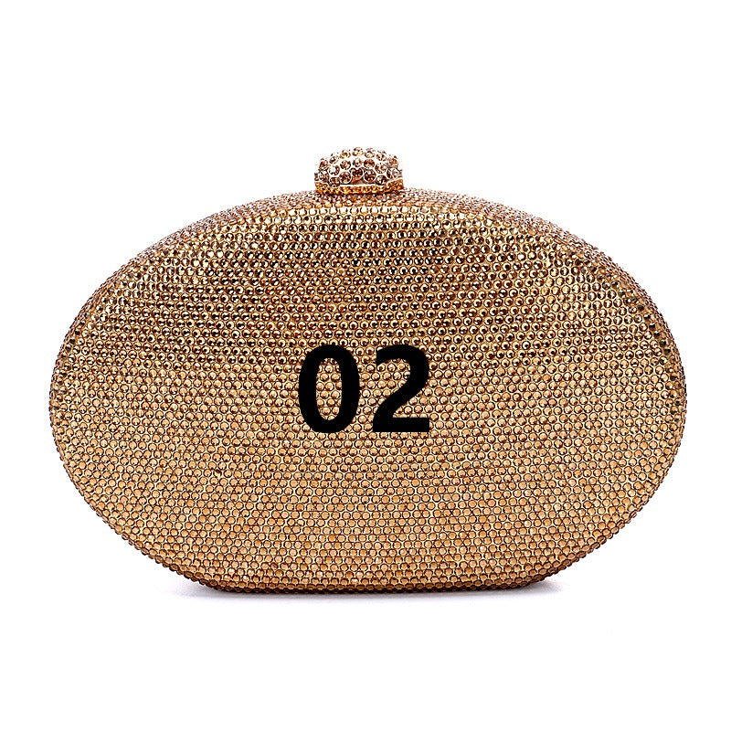 Crystal oval bag