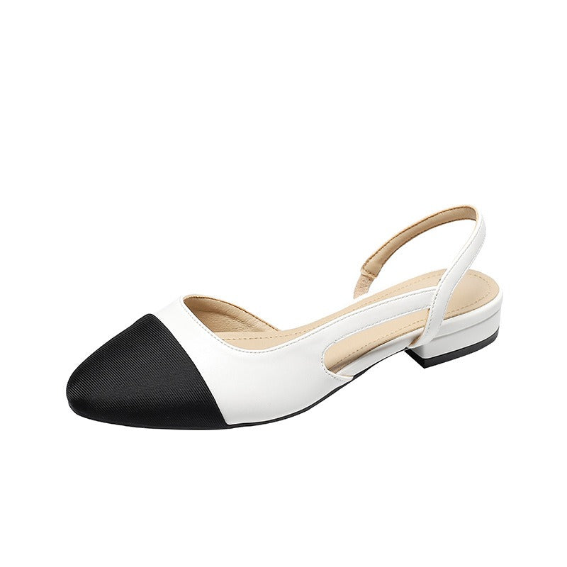slingback round toe flats