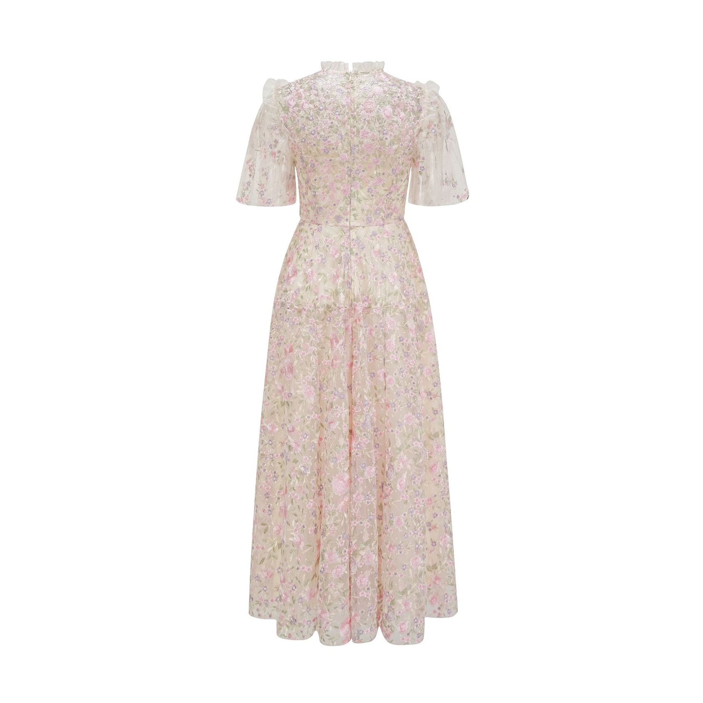 Dress Floral Mesh Skirt Dress