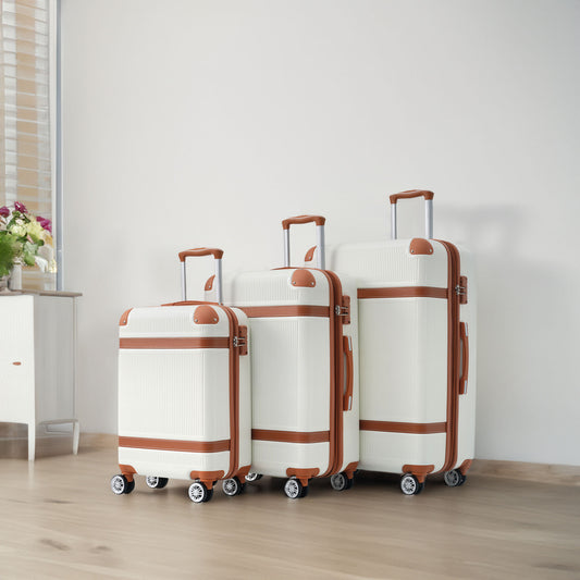 Hardshell Luggage Sets 3 Piece double spinner wheels  TSA Lock Lightweight suitcase