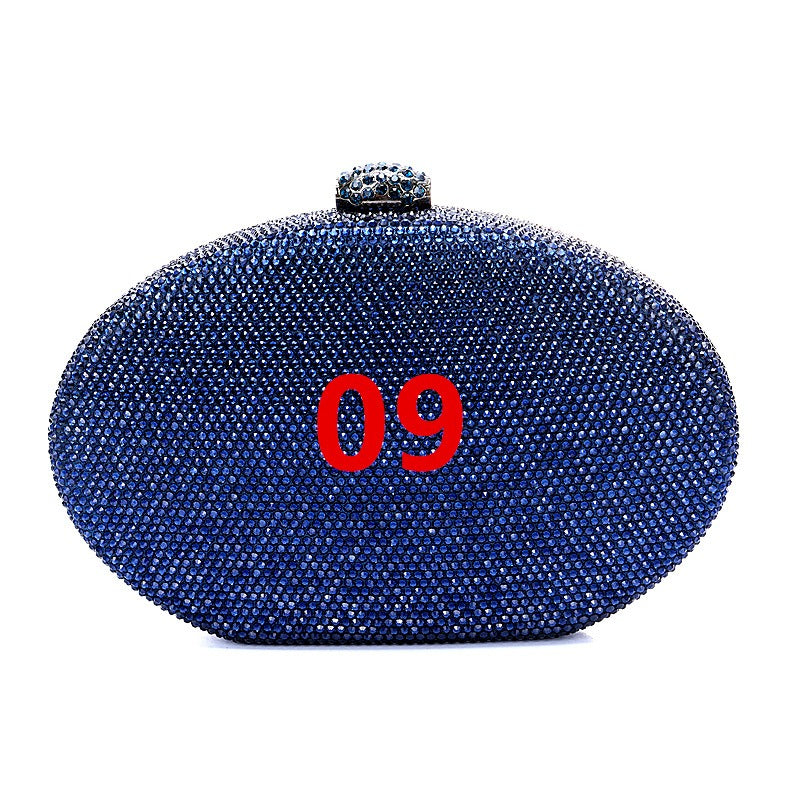 Crystal oval bag